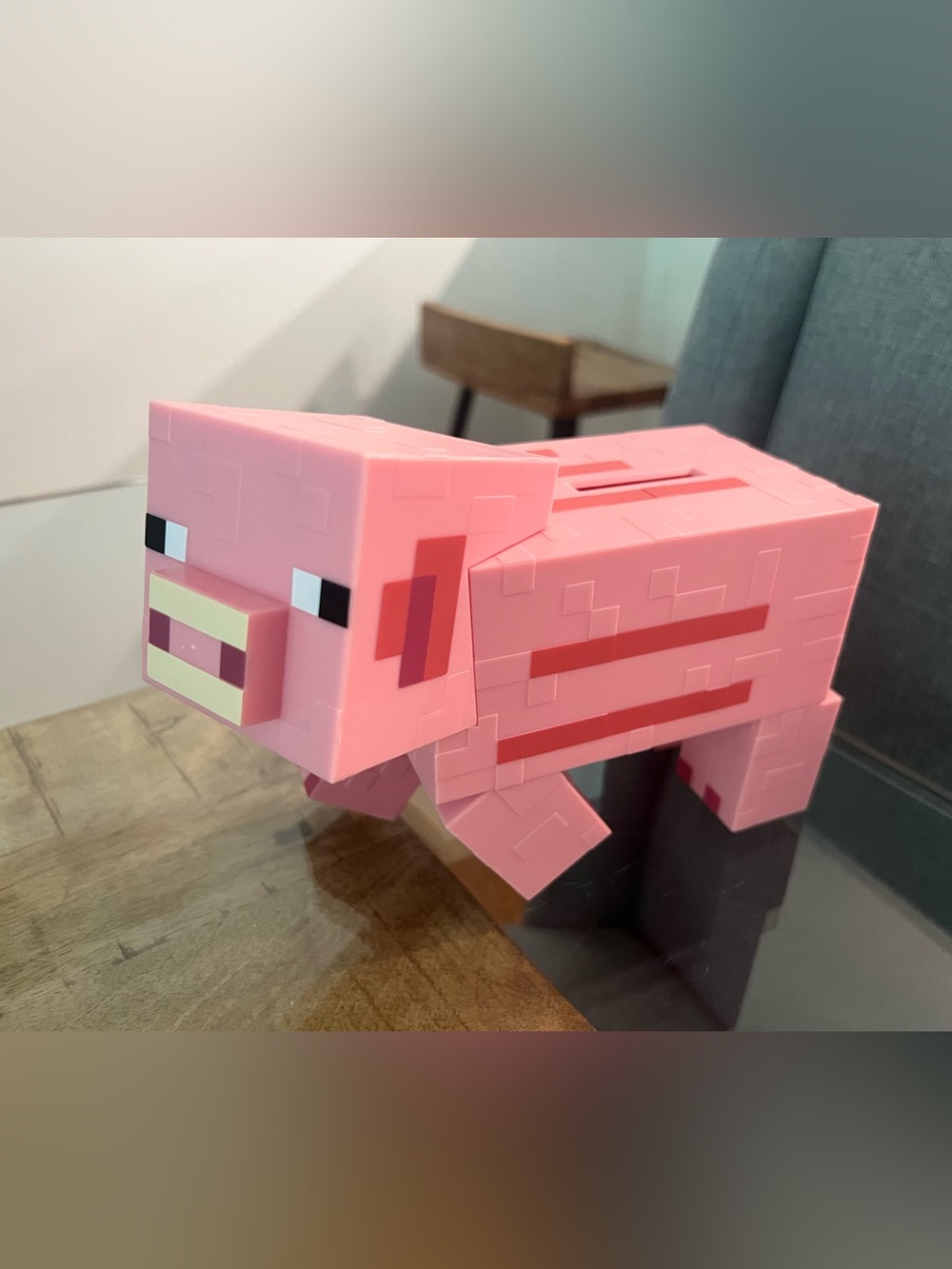 Minecraft Pig Piggy Bank Pink Coin Money